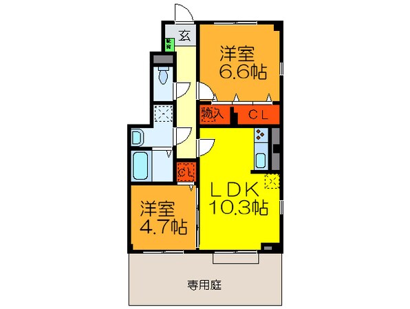 ミリオン志紀の物件間取画像